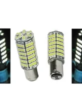 Octane Lighting White LED 1157 12 Volt Tail Light Brake Stop Turn Signal Lamp Bulbs Pair 120SMD                                     - OL-1157-120-W - Image 2