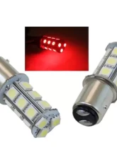Octane Lighting Red 18 SMD LED 12V Tail Light Rear Brake Stop Turn Signal Lamp Bulbs Pair                                     - OL-1157-18-R - Image 2