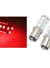 Octane Lighting Red 18 SMD LED 12V Tail Light Rear Brake Stop Turn Signal Lamp Bulbs Pair                                     - OL-1157-18-R - Image 3
