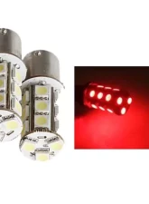 Octane Lighting Red 18 SMD LED 12V Tail Light Rear Brake Stop Turn Signal Lamp Bulbs Pair                                     - OL-1157-18-R - Image 4