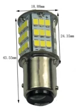 Octane Lighting White 54 LED Pair 12V Tail Light Rear Brake Stop Turn Signal Lamps Bulbs                                     - OL-1157-54-W - Image 3