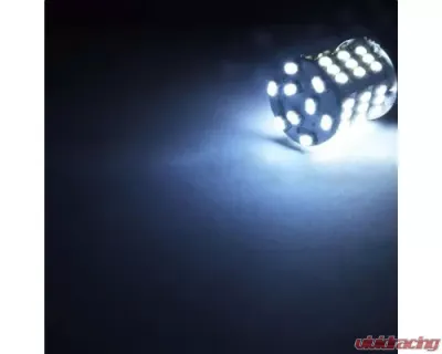 Octane Lighting White 54 LED Pair 12V Tail Light Rear Brake Stop Turn Signal Lamps Bulbs - OL-1157-54-W