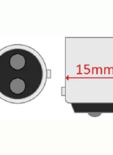 Octane Lighting 6 Volt Tail Light Brake Stop Turn Signal Lamp Bulbs Box Of 10                                     - OL-1158 - Image 2