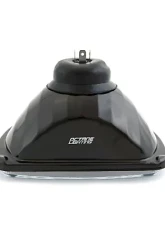 Octane Lighting 7X6 Crystal Clear Glass Lens Metal Headlight H4 Halogen Light Bulb Headlamp Pair                                     - OL-134 - Image 5