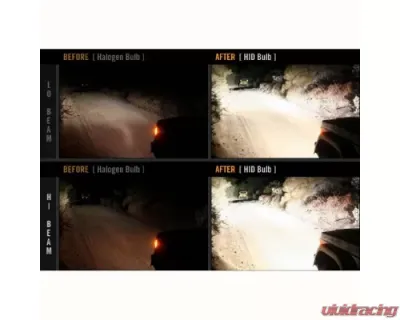 Octane Lighting 4X6 Inch Amber SMD LED Halo Crystal Glass/Metal Headlight Light Bulb Headlamp Pair - OL-136-A
