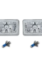 Octane Lighting 4X6 Purple SMD LED Halo Angel Eye Headlight Headlamp Halogen Light Bulbs Pair                                     - OL-136-PU - Image 3