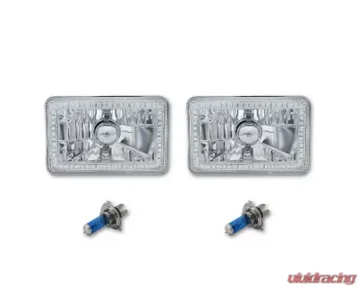 Octane Lighting 4X6 Purple SMD LED Halo Angel Eye Headlight Headlamp Halogen Light Bulbs Pair - OL-136-PU