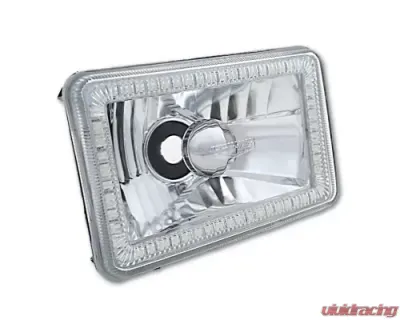 Octane Lighting 4X6 Purple SMD LED Halo Angel Eye Headlight Headlamp Halogen Light Bulbs Pair - OL-136-PU