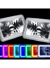 Octane Lighting 4X6 Inch Color Change RGB SMD LED Halo Angel Eye Headlight Halogen Light Bulbs Pair                                     - OL-136-RGB - Image 12