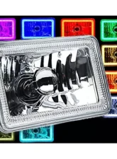 Octane Lighting 4X6 Inch Color Change RGB SMD LED Halo Angel Eye Headlight Halogen Light Bulbs Pair                                     - OL-136-RGB - Image 6