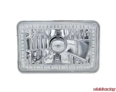 Octane Lighting 4X6 Red SMD LED Halo Angel Eye Headlight Headlamp 60W Halogen Light Bulbs Pair - OL-136-R