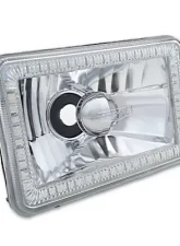 Octane Lighting 4X6 Red SMD LED Halo Angel Eye Headlight Headlamp 60W Halogen Light Bulbs Pair                                     - OL-136-R - Image 7