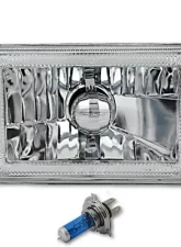 Octane Lighting 4x6 Inch Switchback White/Amber LED Halo DRL Turn Signal Headlight Lamp Bulb Pair                                     - OL-136-WA - Image 4