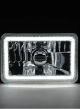 Octane Lighting 4x6 Inch Switchback White/Amber LED Halo DRL Turn Signal Headlight Lamp Bulb Pair                                     - OL-136-WA - Image 6