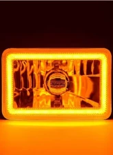 Octane Lighting 4x6 Inch Switchback White/Amber LED Halo DRL Turn Signal Headlight Lamp Bulb Pair                                     - OL-136-WA - Image 7