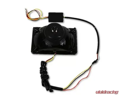 Octane Lighting 4x6 Inch Switchback White/Amber LED Halo DRL Turn Signal Headlight Lamp Bulb Pair - OL-136-WA