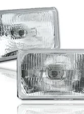 Octane Lighting 4X6 Halogen Semi Sealed Stock Glass H4 Headlight Headlamp Light Bulb 55/60W Pair                                     - OL-137 - Image 9