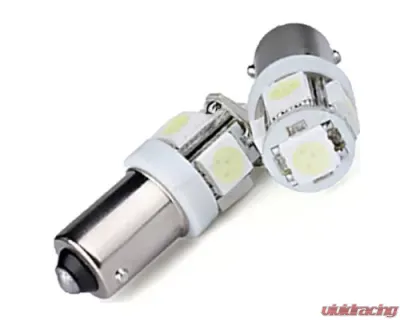 Octane Lighting 2 Yellow Amber 5 LED Dash Panel Cluster Gauge Clock Glove Box Light Bulbs Pair Eiko - OL-1895-5A