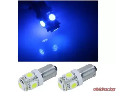 Octane Lighting 2 Blue 5 LED Dash Instrument Panel Cluster Gauge Clock Glove Box Light Bulbs Eiko - OL-1895-5B