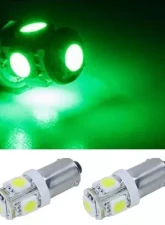Octane Lighting 2 Green 5 LED Dash Instrument Panel Cluster Gauge Clock Glove Box Light Bulbs Eiko                                     - OL-1895-5G - Image 3