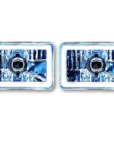 Octane Lighting 4X6 White LED COB Halo Crystal Glass/Metal Headlight Light Bulb Headlamp Pair                                     - OL-201 - Image 9