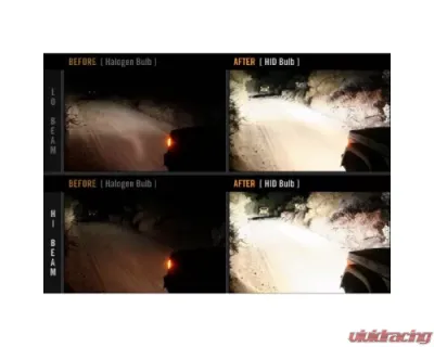 Octane Lighting 4X6 Amber LED COB Halo Crystal Glass/Metal Headlight Light Bulb Headlamp Pair - OL-202