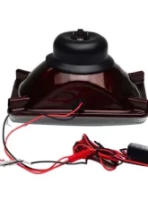 Octane Lighting 4X6 Inch Red LED COB Halo Crystal Glass/Metal Headlight Light Bulb Headlamp Pair                                     - OL-203 - Image 8