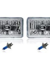 Octane Lighting 4X6 Inch RGB LED COB Color Change Halo Crystal Headlight Light Bulb Headlamp Pair                                     - OL-204 - Image 4