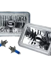 Octane Lighting 4X6 Inch RGB LED COB Color Change Halo Crystal Headlight Light Bulb Headlamp Pair                                     - OL-204 - Image 9