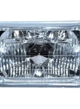 Octane Lighting 4X6 Amber LED Halo Angel Eye Halogen Headlight Headlamp Bulbs Crystal Clear Pair                                     - OL-4X6-HALO-A - Image 6