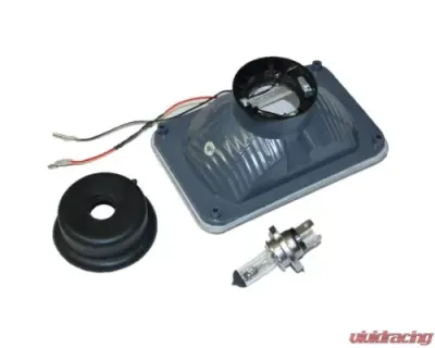 Octane Lighting 4X6 Blue LED Halo Angel Eye Halogen Headlights Headlamp Bulbs Crystal Clear Pair - OL-4X6-HALO-B