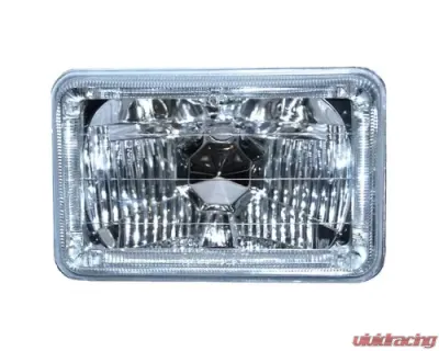 Octane Lighting 4X6 Green LED Halo Angel Eye Halogen Headlight Headlamp Bulbs Crystal Clear Pair - OL-4X6-HALO-G