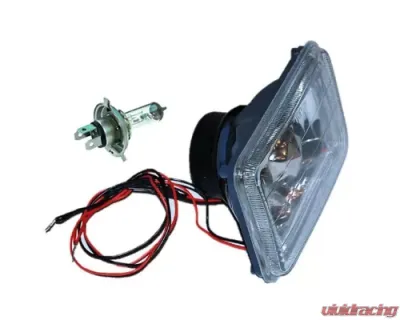 Octane Lighting 4X6 Red LED Halo Angel Eye Halogen Headlights Headlamp Bulbs Crystal Clear Pair - OL-4X6-HALO-R