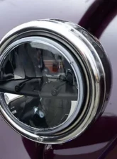 Octane Lighting 7 Inch Round Chrome Black Dual Low/Hi LED Octane Headlights Pair                                     - OL-7070 - Image 6