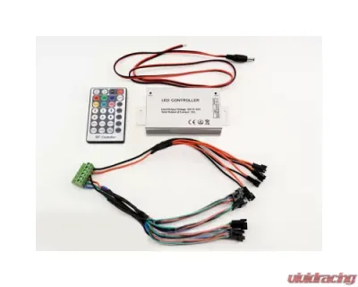 Octane Lighting RF Wireless LED COB Controller RGB Strip Light Halo Headlight Controller 50 Foot Range Remote - OL-CTL-13