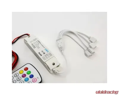 Octane Lighting M7 RF Wireless LED Controller RGB Strip Light Halo Headlight Remote 50 Foot Range w/ Splitter - OL-CTL-6
