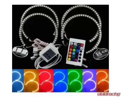 Octane Lighting RGB Color Changing LED Headlight Halo Ring Kit Dodge Challenger 2008-2014 - OL-DODGE-004