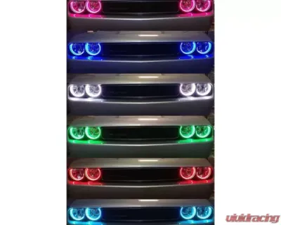 Octane Lighting RGB Color Changing LED Headlight Halo Ring Kit Dodge Challenger 2008-2014 - OL-DODGE-004