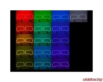 Octane Lighting Multi-Color Changing Shift LED RGB Headlight Halo Ring Set Ford F-250 2004-2014 - OL-FORD-002