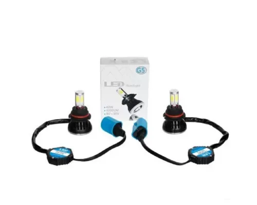Octane Lighting 9004 SMD COB LED Low/Hi Beam Headlight Light Bulb 6000K 4000 Lumens 40W Pair - OL-G5-9004-LED