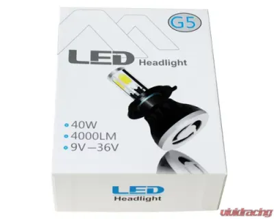 Octane Lighting H11 SMD COB LED Canbus Headlight/Fog Light Bulb 6000K 4000 Lumens 40W Pair - OL-G5-H11-LED