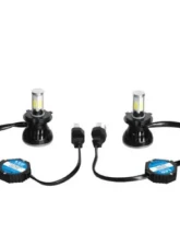 Octane Lighting H4 SMD COB LED Low/Hi Beam Headlight Light Bulb 6000K 4000 Lumens Pair 5 3/4                                     - OL-G5-H4-LED - Image 2