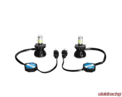 Octane Lighting H4 SMD COB LED Low/Hi Beam Headlight Light Bulb 6000K 4000 Lumens Pair 5 3/4 - OL-G5-H4-LED