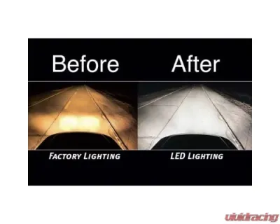 Octane Lighting H4 SMD COB LED Low/Hi Beam Headlight Light Bulb 6000K 4000 Lumens Pair 5 3/4 - OL-G5-H4-LED