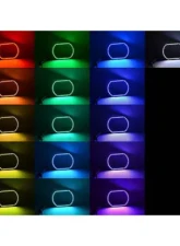 Octane Lighting Multi-Color Changing LED RGB Headlight Halo Ring Set GMC Sierra 2014-2016                                     - OL-GMC-003 - Image 2