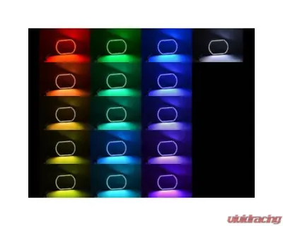Octane Lighting Multi-Color Changing LED RGB Headlight Halo Ring Set GMC Sierra 2014-2016 - OL-GMC-003