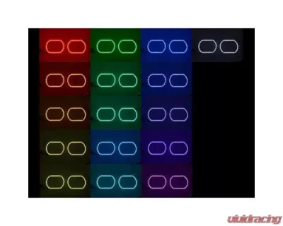 Octane Lighting Multi-Color Changing LED RGB Headlight Halo Ring Set GMC Sierra 2014-2016 - OL-GMC-003