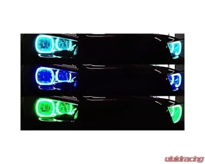 Octane Lighting Multi-Color Changing LED RGB Headlight Halo Ring Set GMC Sierra 2014-2016 - OL-GMC-003