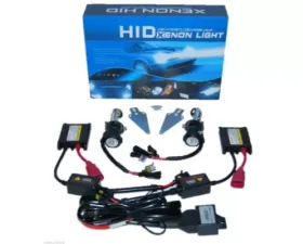 Octane Lighting 8000K 8K Ice White Blue Hi/Low H4 HID Light Bulbs Bi-Xenon Ballast Headlight Kit