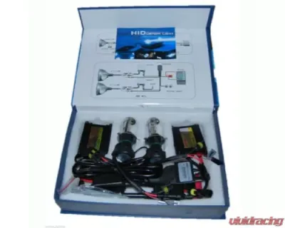 Octane Lighting 8000K 8K Ice White Blue Hi/Low H4 HID Light Bulbs Bi-Xenon Ballast Headlight Kit - OL-HID-H4-8K-KT